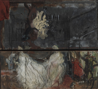 Увеличенный эскиз к картине П. Федотова «Сватовство Майора» (диптих)