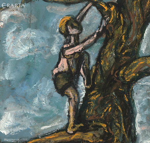 Мальчик на дереве, автор Олег Чернов