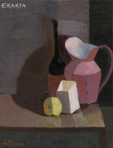 Still Life with a Pink Pitcher, Vladimir Aldoshin