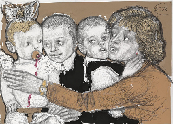 Madonna with Many Children, Aleksey Shtern