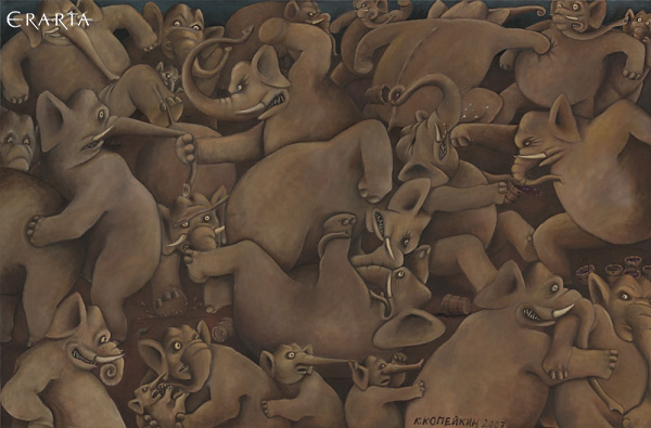 Incident at an Elephant Corral, Nicolay Kopeikin