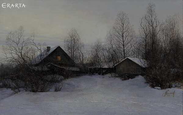 Winter Evening, Andrey Mamaev