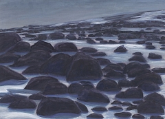 Black Rocks. Twilight
