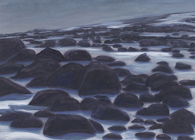 Black Rocks. Twilight