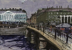 Two Houses behind the Bridge
