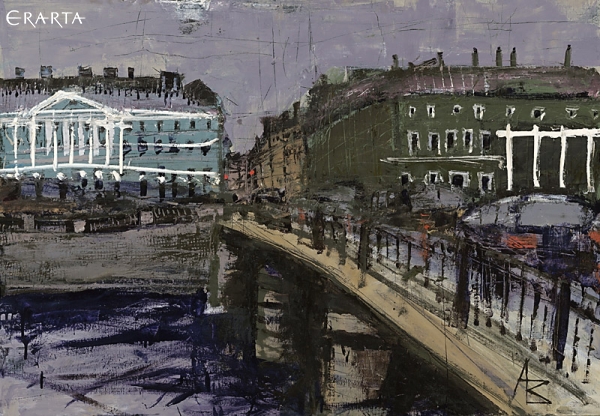 Two Houses behind the Bridge, Alexander Volkov