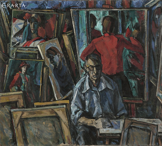 Self-Portrait in the Workshop, Peter Gorban