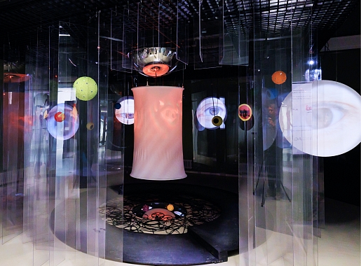 Audiovisual Performance by The Spot Artist Collective at Erarta