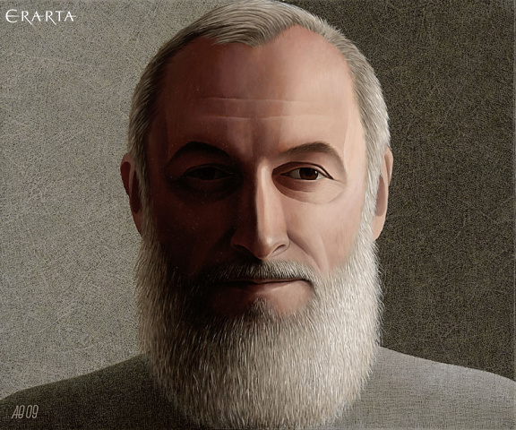 Автопортрет с нарядной бородой, автор Александр Федоров