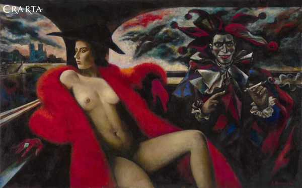 A girl and a clown, Vera Mylnikova