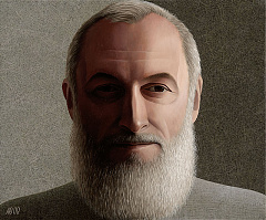 Self-Portrait with an Elegant Beard